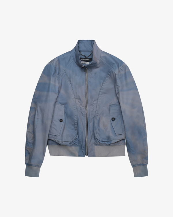 Jiyongkim - Men's Sun-Bleached High Neck Blouson - (Blue)