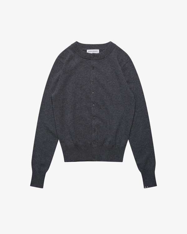 EXTREME CASHMERE - Men's No354 Be Cardi - (Dark Grey)