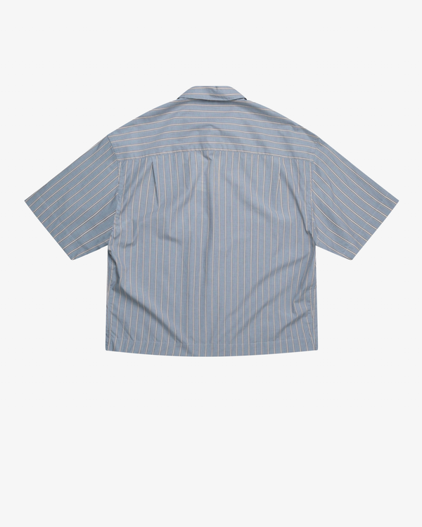 STUDIO NICHOLSON - Men's Short Sleeve Boxy Shirt - (Stripes)