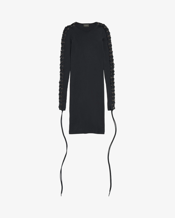 Balenciaga - Women's Lace Up Long Sleeve T-Shirt - (Black1000)