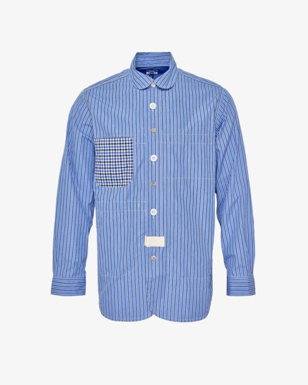 JUNYA WATANABE ブラックストライプシャツ XS JUNYA WATANABE MAN(ジュンヤワタナベマン) 25SSストライプ