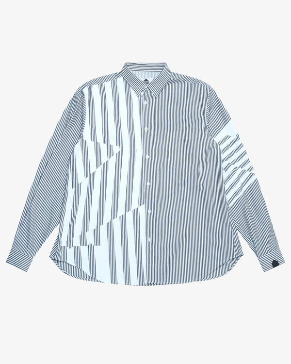 DSM Kei Ninomiya - Unisex Printed Striped Shirt Woven - (Black)