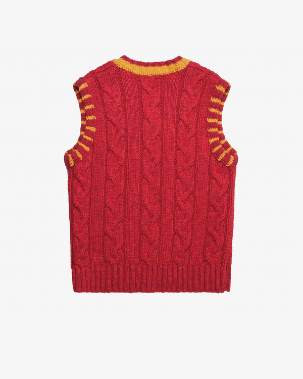 ERL - Men's Cable Knit Vest Knit - (Red)