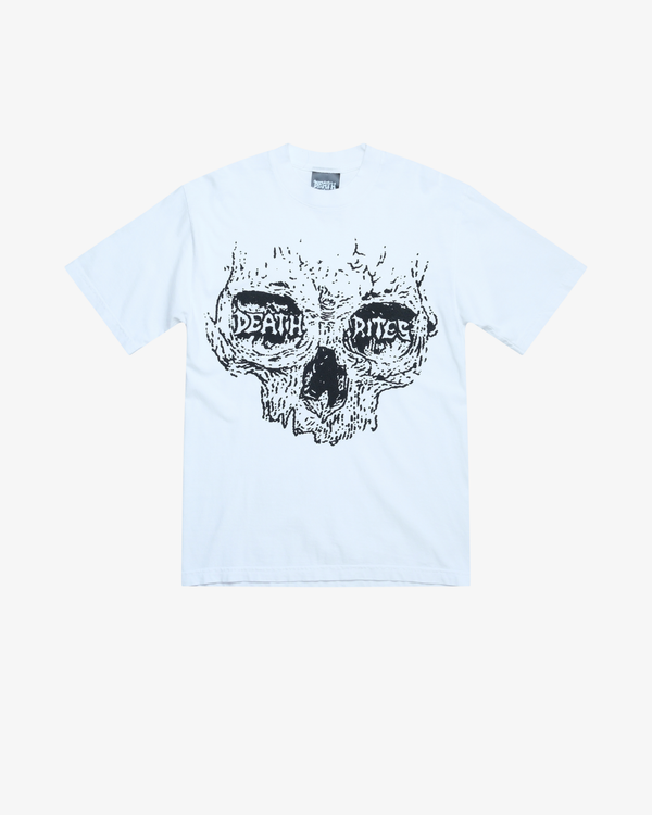DEATH RITES - Men's Skullcrusher Short Sleeve T-Shirt - (White)
