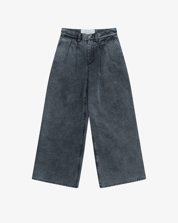 ERL - Men's Pleated Jeans Woven - (Black)