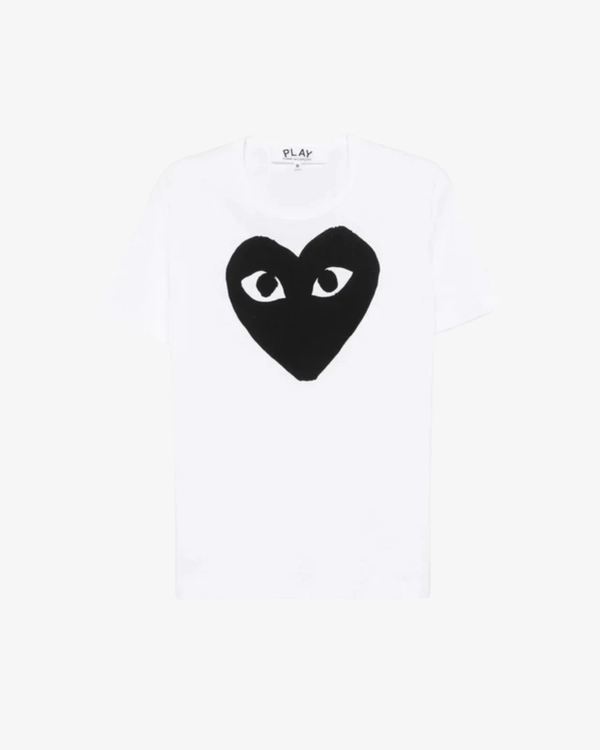 Play - Big Black Heart Tee - (White)