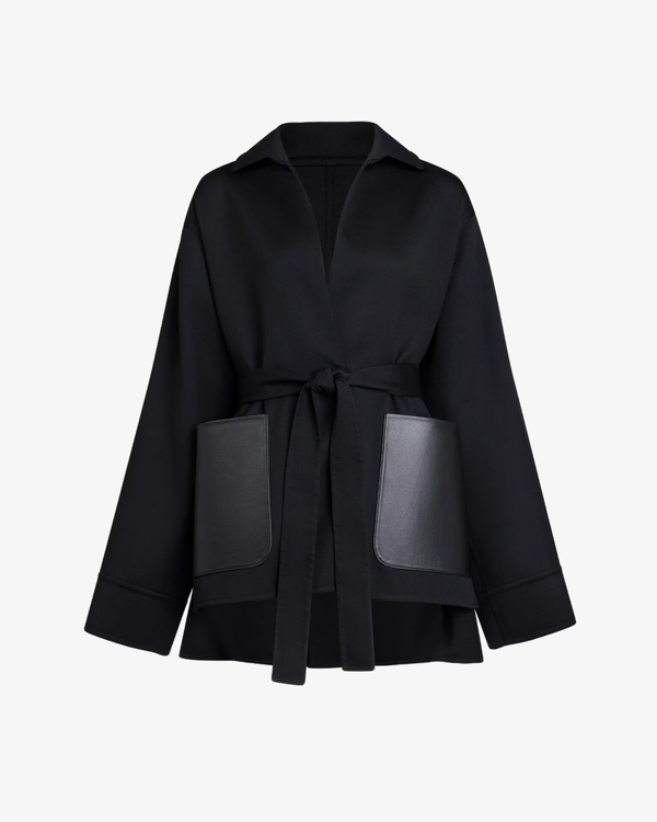 Azzedine Alaia_ALAÏA - Women's Wrap Jacket - (Black)_JACKETS