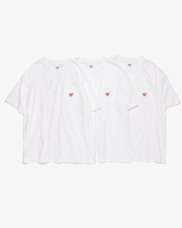 HUMAN MADE  - Men's 3-Pack T-Shirt Set - (White)