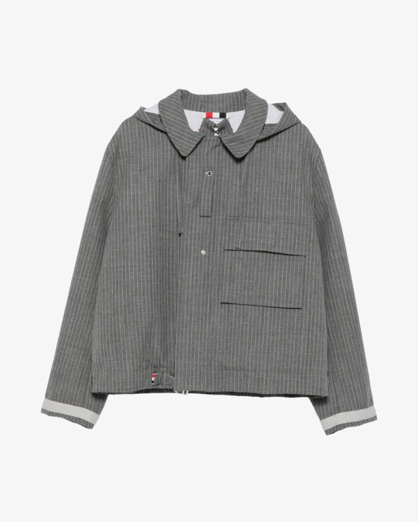 Thom Browne - Men's Hooded Mariner Jacket - (Grey)