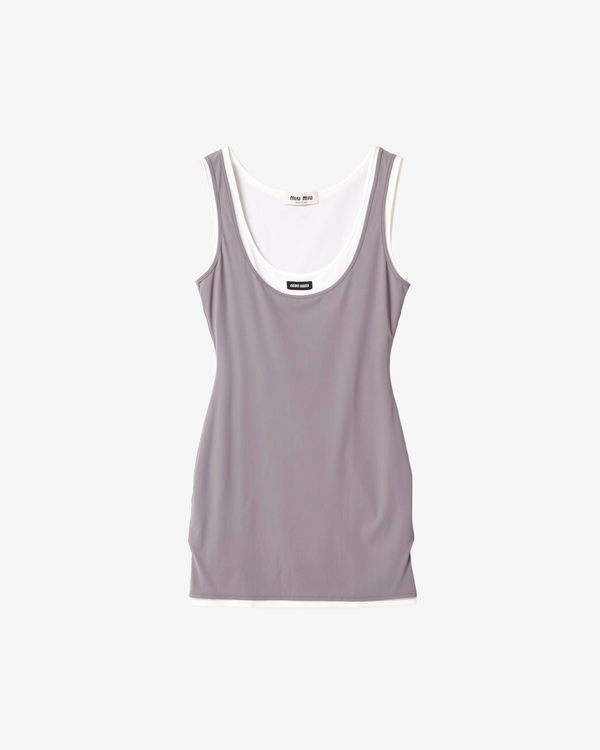 MIU MIU - Women's Jersey Stretch Dress - (Grey)