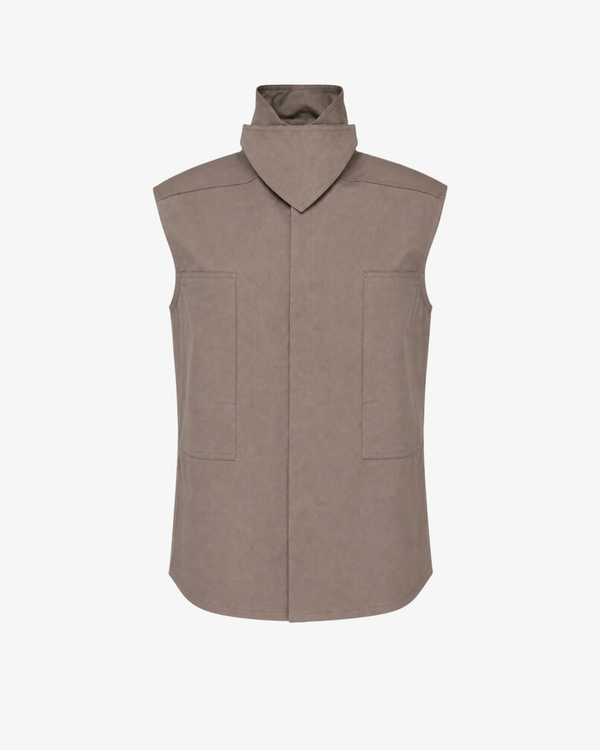 RICK OWENS - Men's Woven Sleeveless Shirt - (Brown)