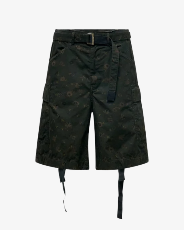 SACAI - Men's Overdyed Floral Print Shorts - (Green)