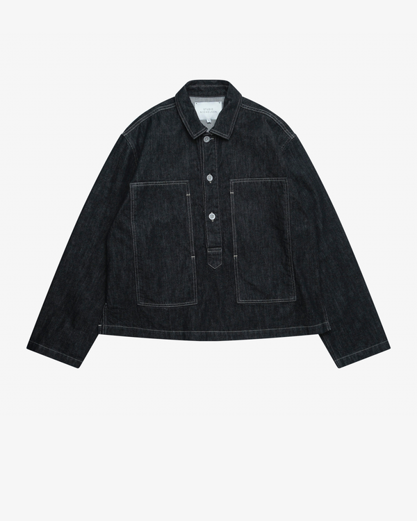 STUDIO NICHOLSON - Men's Popover Denim Shirt - (Black)