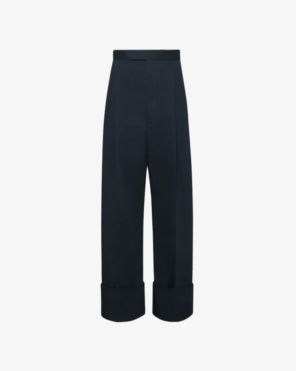 Thom Browne_Thom Browne - Men's High Rise Double Pleat Trouser - (Navy)_PANTS
