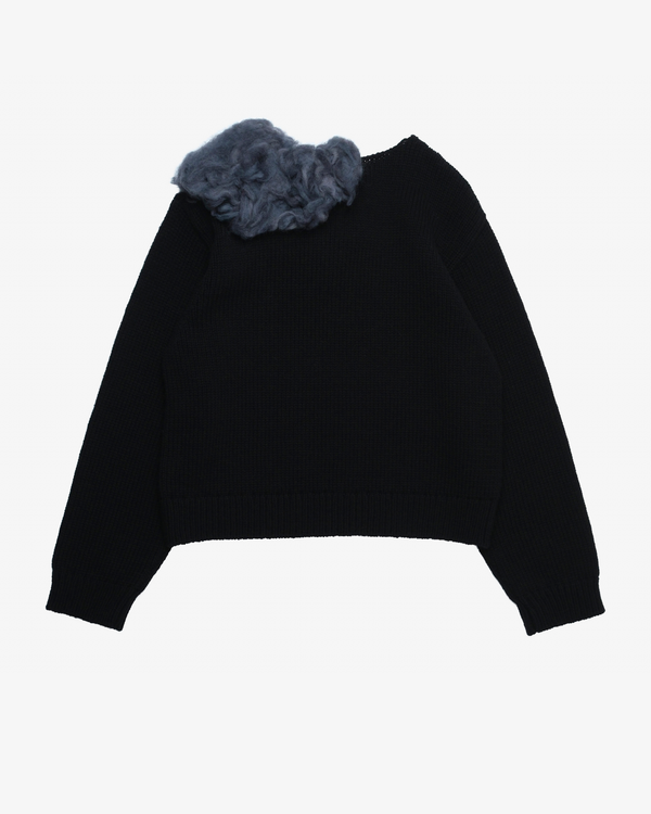 Doublet - Men's Smoking Factory Intarsia Knit Pullover - (Black)
