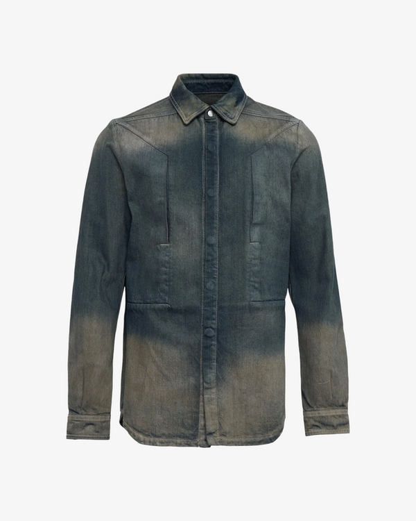 Rick Owens - Men's Fogpocket Outershirt - (Denim78D)