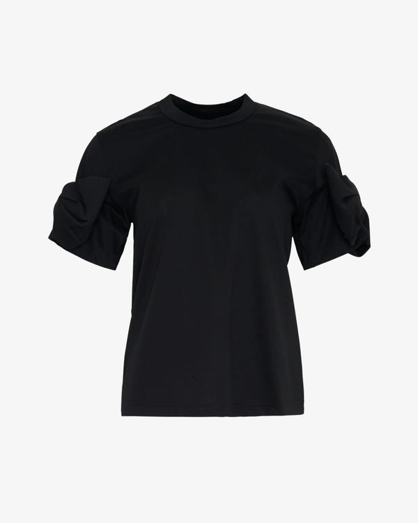 Noir Kei Ninomiya - Women's Ponte Ribbon Slv Ss Tee - (Black)