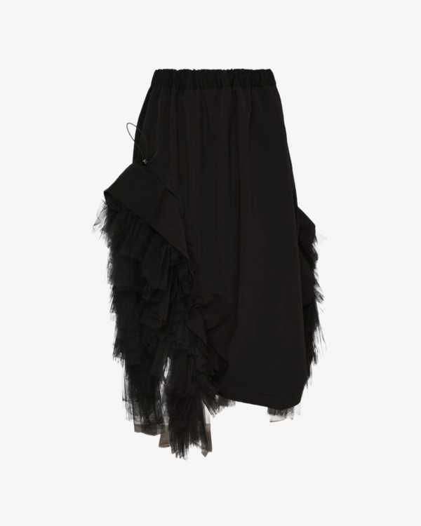Noir Kei Ninomiya - Women's Side Nylon Tulle Skirt - (Black)