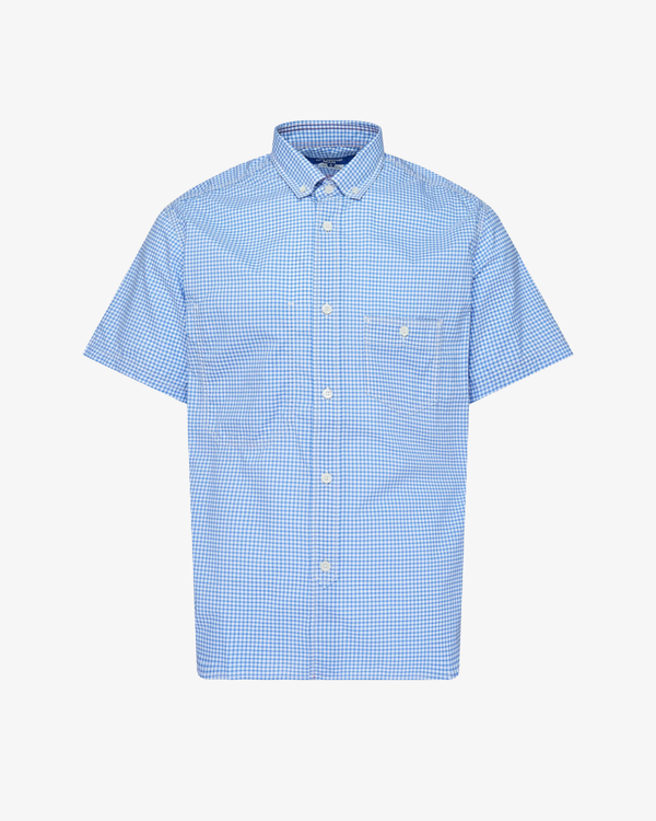 Junya Watanabe Man_Junya Watanabe Man  - Men's Cotton Check Shirt - (Blue)_SHIRTS