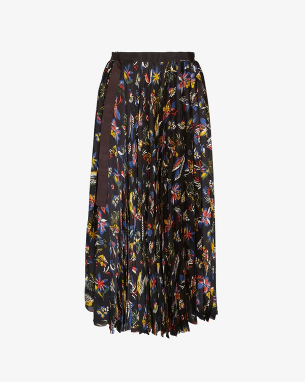 sacai2022ジャージシフォンフレアミックススカート sacai 【新品 sacai2022ジャージシフォンフレアミックススカート sacai 【新品
