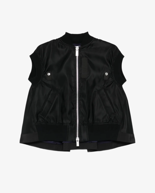 SACAI - Women's Nylon Twill Vest - (Black)