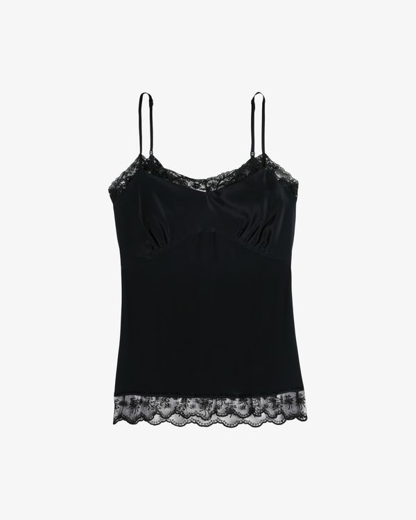 SIMONE ROCHA - Women's Lace Trim Negligee Cami - (Black)