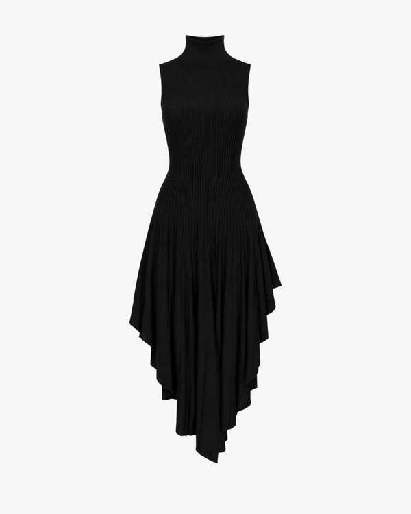ALAÏA - Women's Triangle Dress 3D Sculpting Knit - (Black)