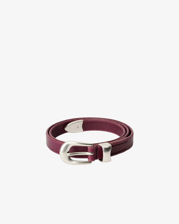 Our Legacy - Men's 2cm Belt - (Maroon)