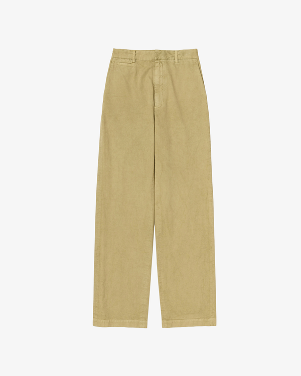 AURALEE - Women's Garment-Dyed Finx Chino Pants - (Beige)