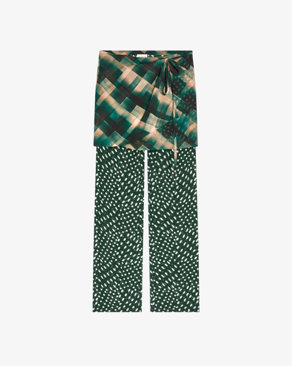 DRIES VAN NOTEN - Women's Printed Skirt Pants - (Checks605)