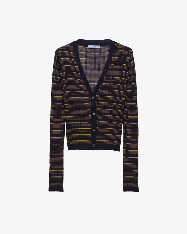 Prada - Women's Sup.Cashmere Silk F.18 Cardigans - (Navy)