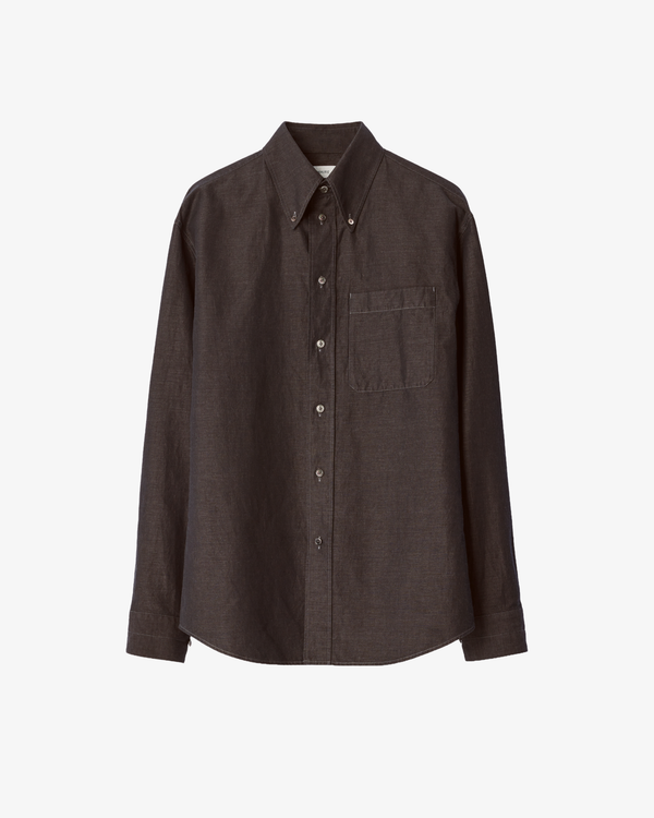 Lemaire - Men's Button Down Shirt - (Brown)