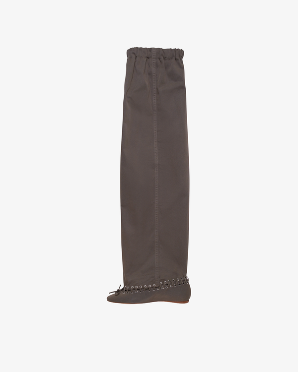 AUGUST BARRON_AUGUST BARRON - Women's Level Boot Flat Thigh High - (Dark Green)_BOOTS