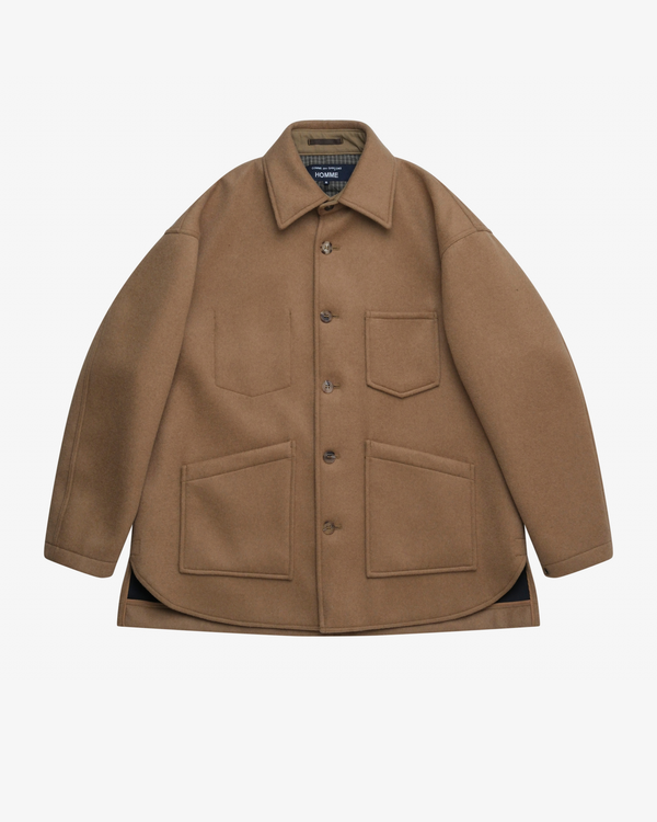 Comme des Garçons Homme - Men's Wool Beaver Bonding - (Brown)