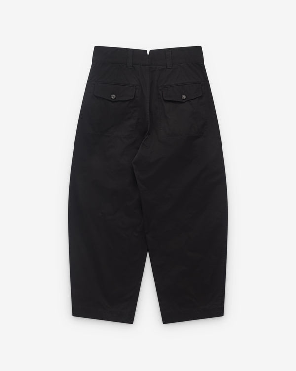 CDG Homme_Comme des Garçons Homme - Men's Cotton Pleated Trouser- (Black)_PANTS