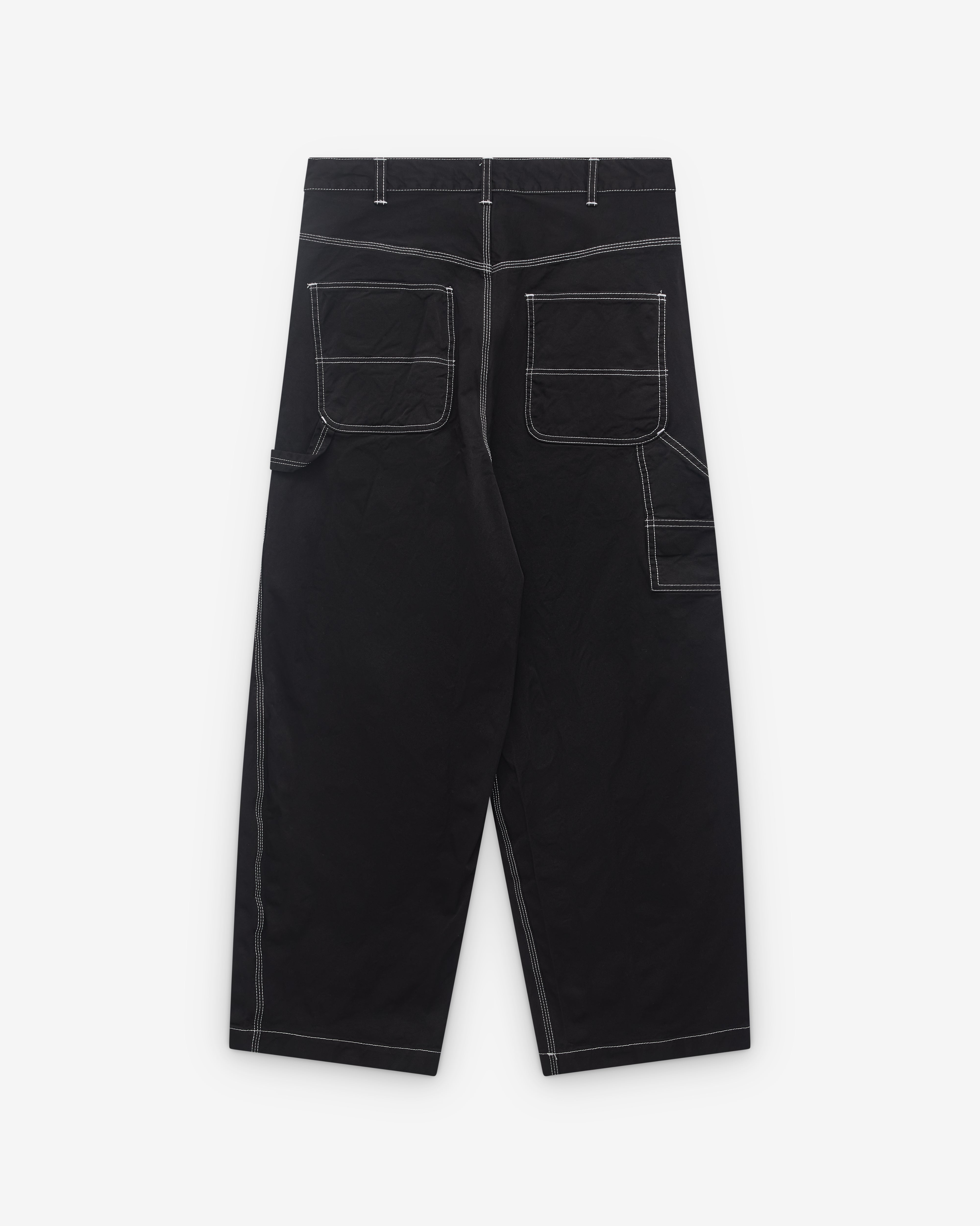 Comme des Garçons Homme: Men's Top Stitch Work Trousers (Black