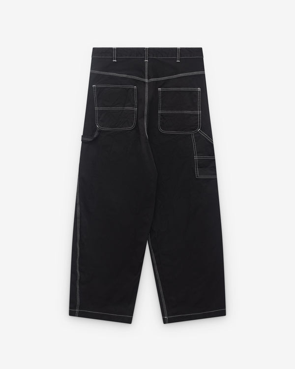 CDG Homme_Comme des Garçons Homme - Men's Top Stitch Work Trousers - (Black)_PANTS