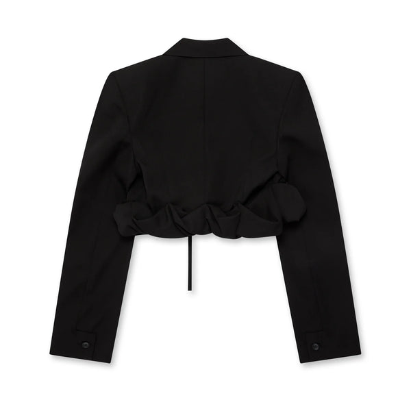 Jacquemus_Jacquemus - Women'S La Veste Croissant Cropped Jacket - (Black)_JACKETS