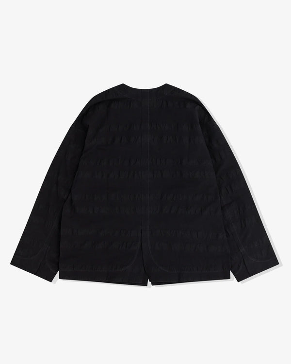 Jan Jan Van Essche_JAN JAN VAN ESSCHE - Men's Unlined Collarless Blazer - (Black)_JACKETS