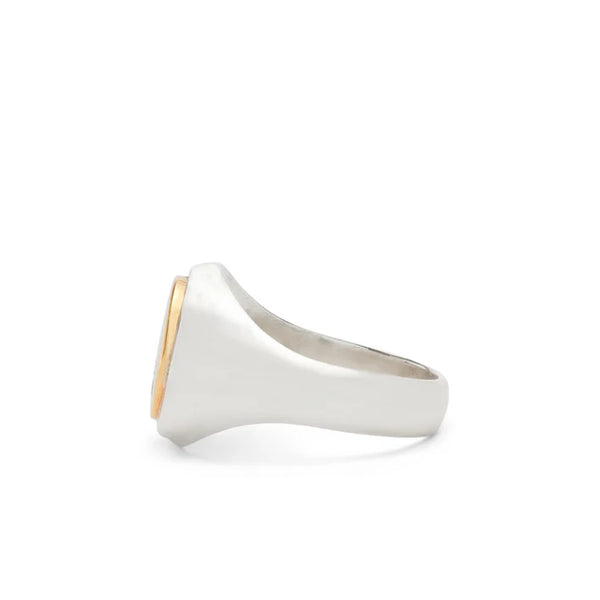 Bunney_Bunney - Oval Signet Ring - (Sterling Silver / Yellow Gold)_RINGS