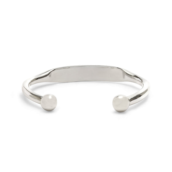 Bunney_Bunney - Men’s Torque Identity Bangle - (Silver)_BRACELETS