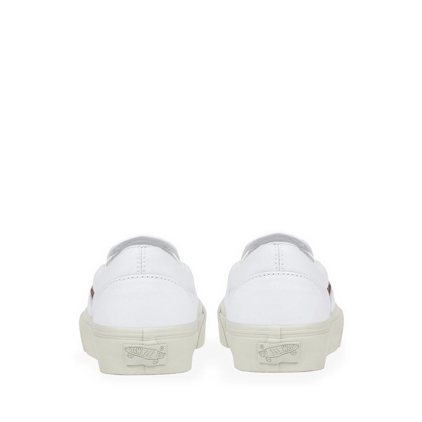 White reflective 2025 slip on vans