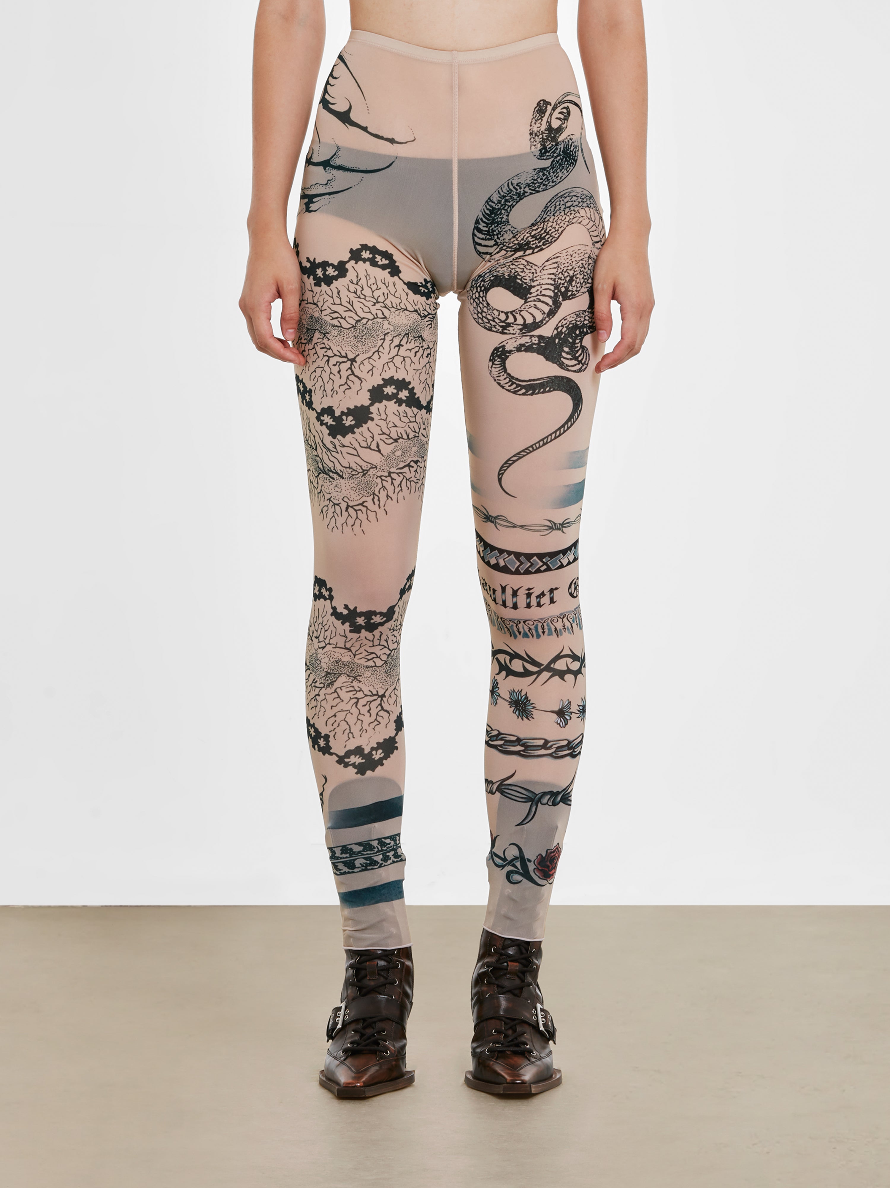 Jean Paul Gaultier: KNWLS Women's Trompe L'Oeil Tattoo Print