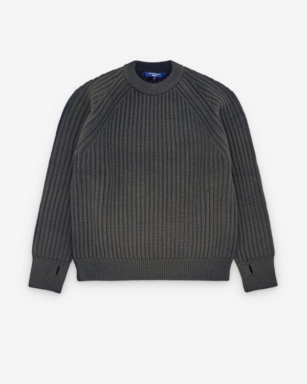 Junya Watanabe Man  - Men's Heavy Rib Knit Sweater - (Navy)