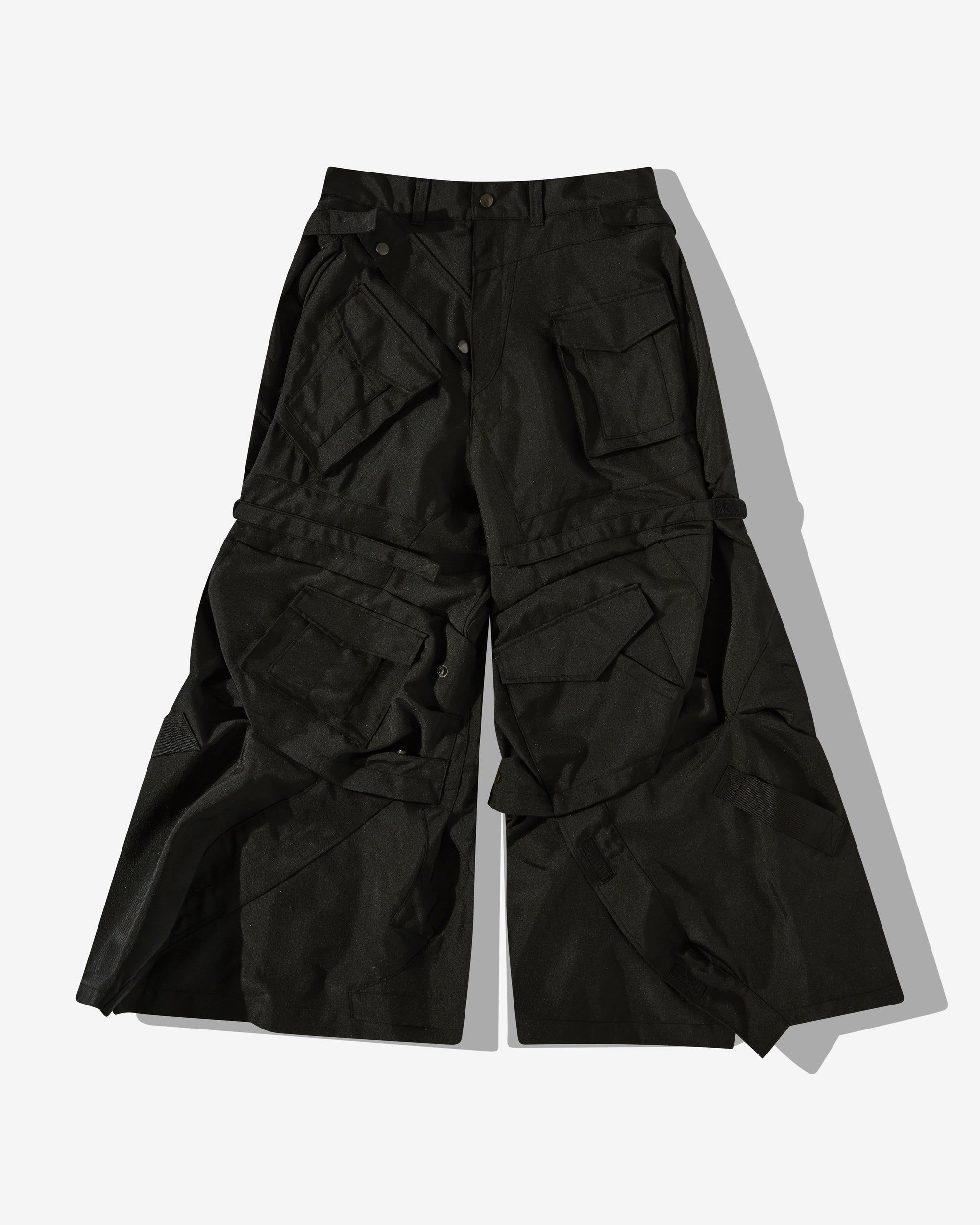 Junya Watanabe MAN - Men's Polyester Matte Trousers - (Black) view 1