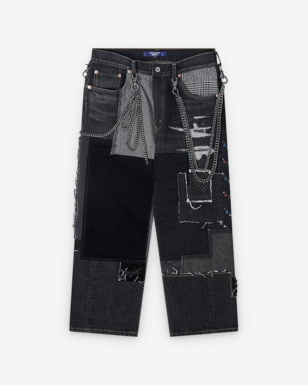 Junya Watanabe Man  - Men's Selvage Patchwork Jeans - (Black/Mix)