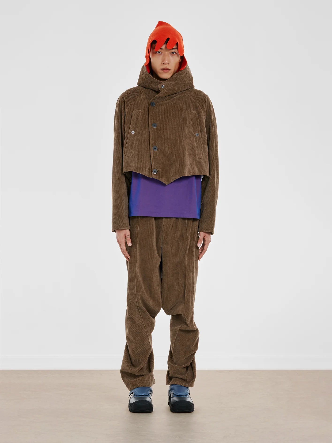 Kiko Kostadinov: Men'S Remus Hooded Jacket (Lichen Green Kiko Kostadinov: Men'S Remus Hooded Jacket (Lichen Green