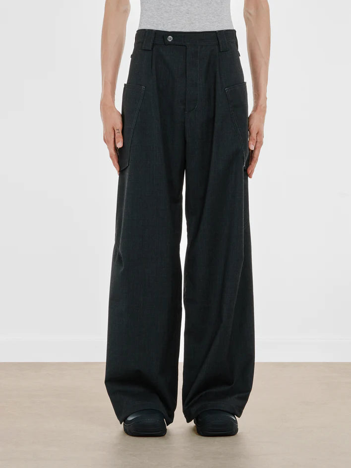 Kiko Kostadinov: Men's Meno Trouser (Charcoal/Grey) | DSMS E-SHOP Kiko Kostadinov: Men's Meno Trouser (Charcoal/Grey) | DSMS E-SHOP
