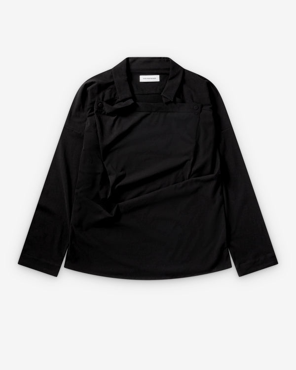 Kiko Kostadinov - Men's Iskar Draped Shirt - (Black)