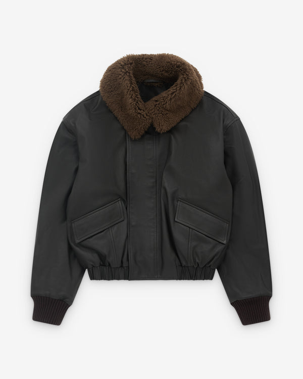 Lemaire - Women's Leather Blouson - (Dark Brown Br507)